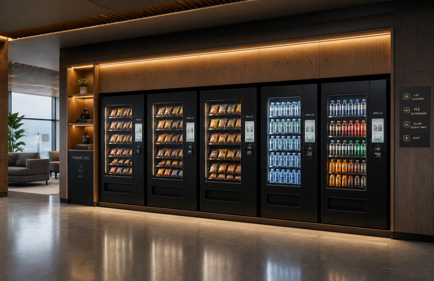 Self-service vending zone at OFFLINE